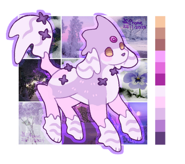 Snow & Violets | Myudon (sold)