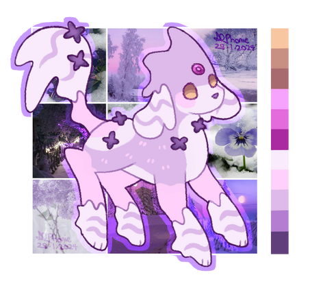 Snow & Violets | Myudon (sold)